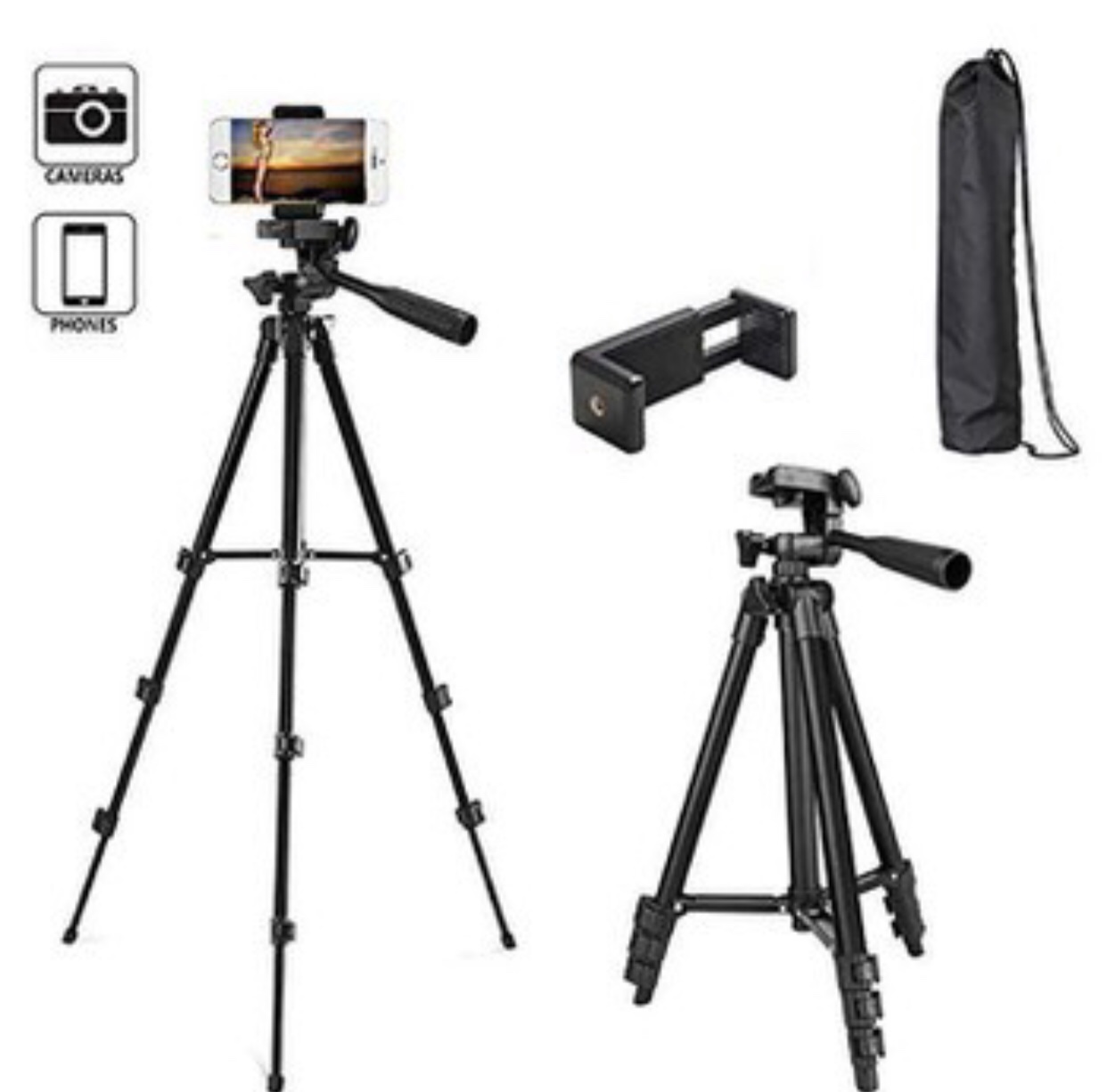 Gậy Tripod, chân đỡ điện thoại máy ảnh YunFeng 3388