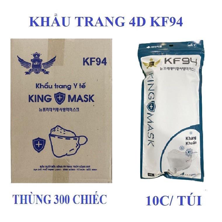 KHẨU TRANG 4D KF94 KHÁNG KHUẨN ÔM SÁT MẶT ( TÚI 10 CÁI ) -