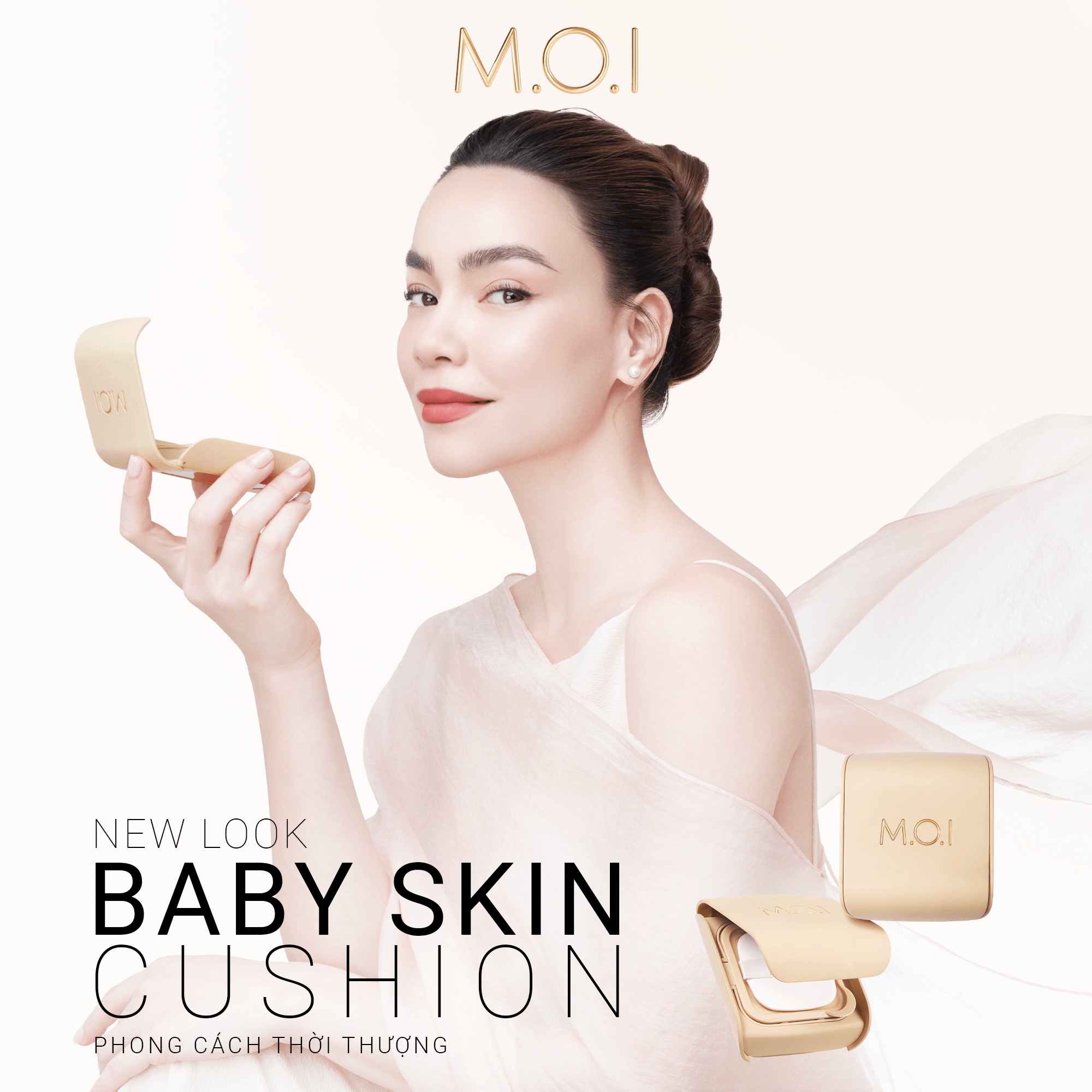 Phấn Nước M.o.i 5M Baby Skin Cushion Hồ Ngọc Hà Chính Hãng - Tone 10