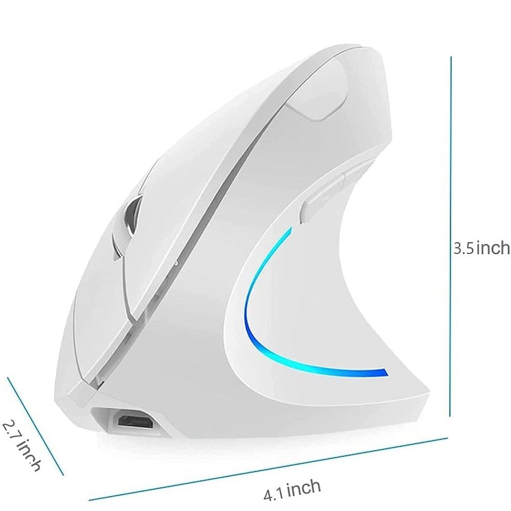 Công Thái Chuột Không Dây 2.4G USB Sạc Đứng Chuột DPI Có Thể Điều Chỉnh 800 1200 1600 2400 Cho Nhà Văn Phòng