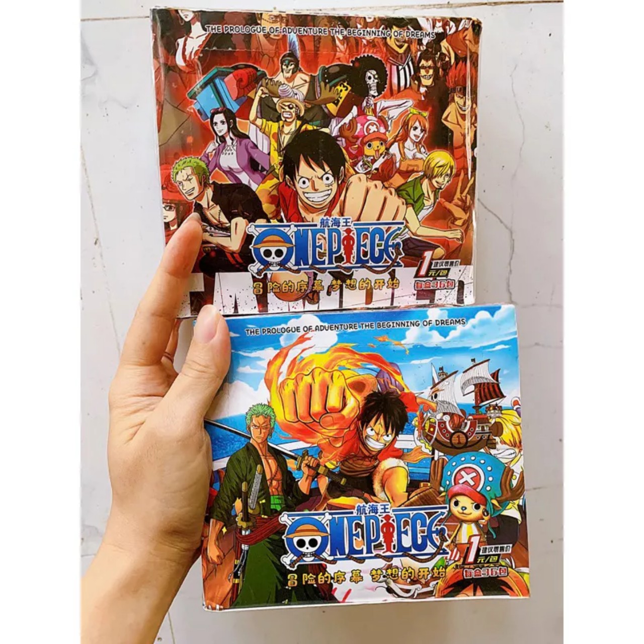 Hộp full box thẻ bài anime one piece hải tặc