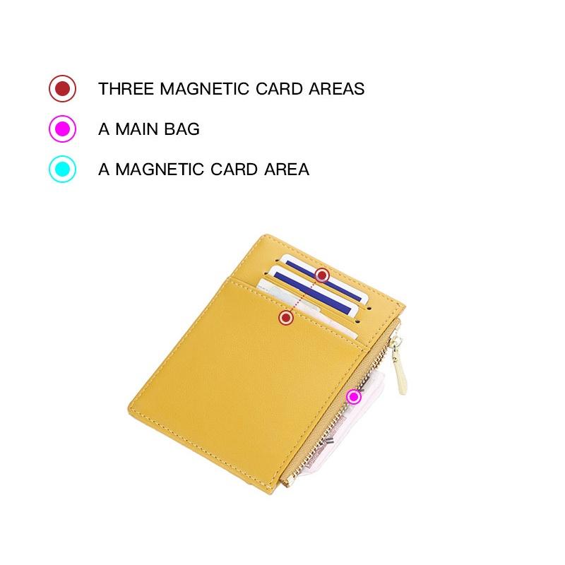 Bóp ví mini nữ hàng hiệu nhỏ xinh mỏng nhẹ chứa thẻ xe, thẻ ngân hàng - NR079