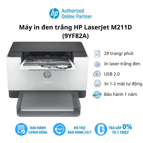 Máy in HP LaserJet M211d (9YF82A) - Hàng Chính Hãng