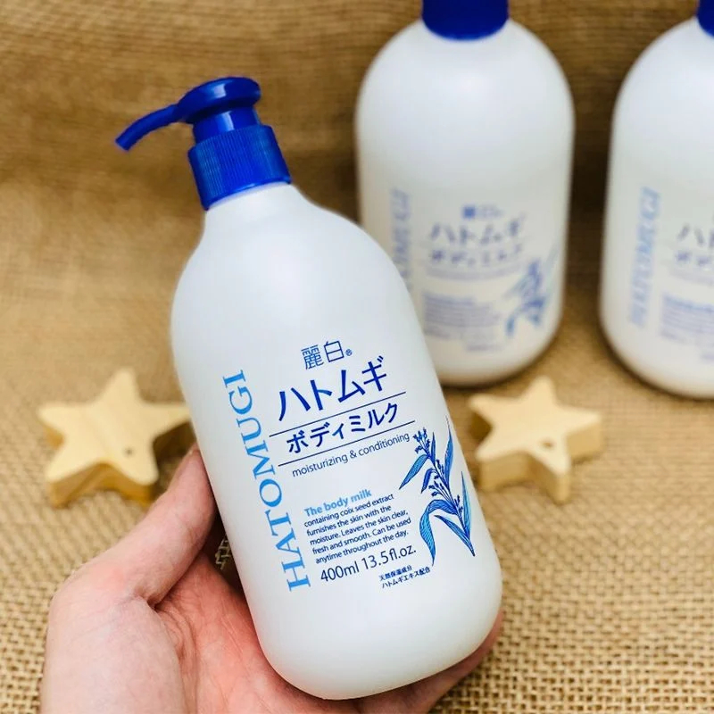 Sữa dưỡng thể làm sáng da ban đêm hatomugi 400ml/chai