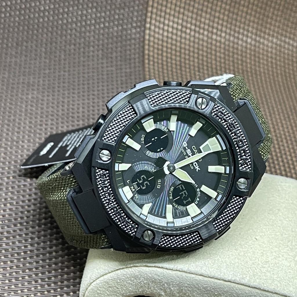 Đồng Hồ Nam Dây Vải Casio G-Shock GST-S130BC-1A3 Vỏ Thép Chính Hãng | GST-S130BC-1A3DR Pin Năng Lượng Mặt Trời