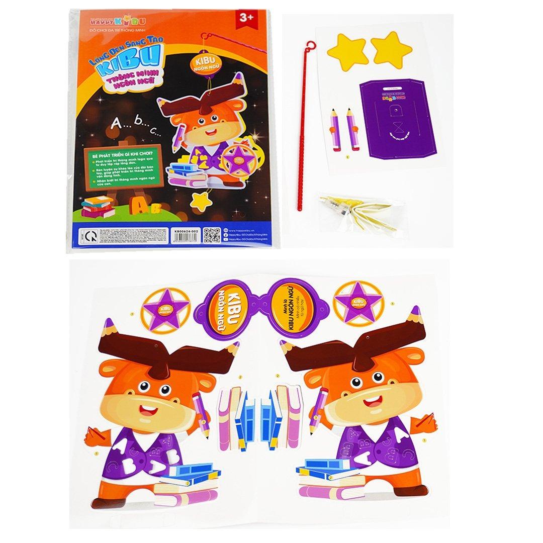 Lồng Đèn Sáng Tạo - Kibu Thông Minh - Ngôn Ngữ - Happy Kibu KB00624-002