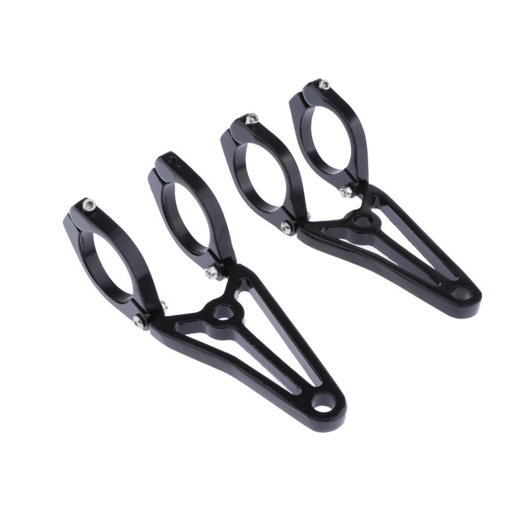 Black Motorcycle Headlight   Front Fork Bracket For 41mm Fork Tube