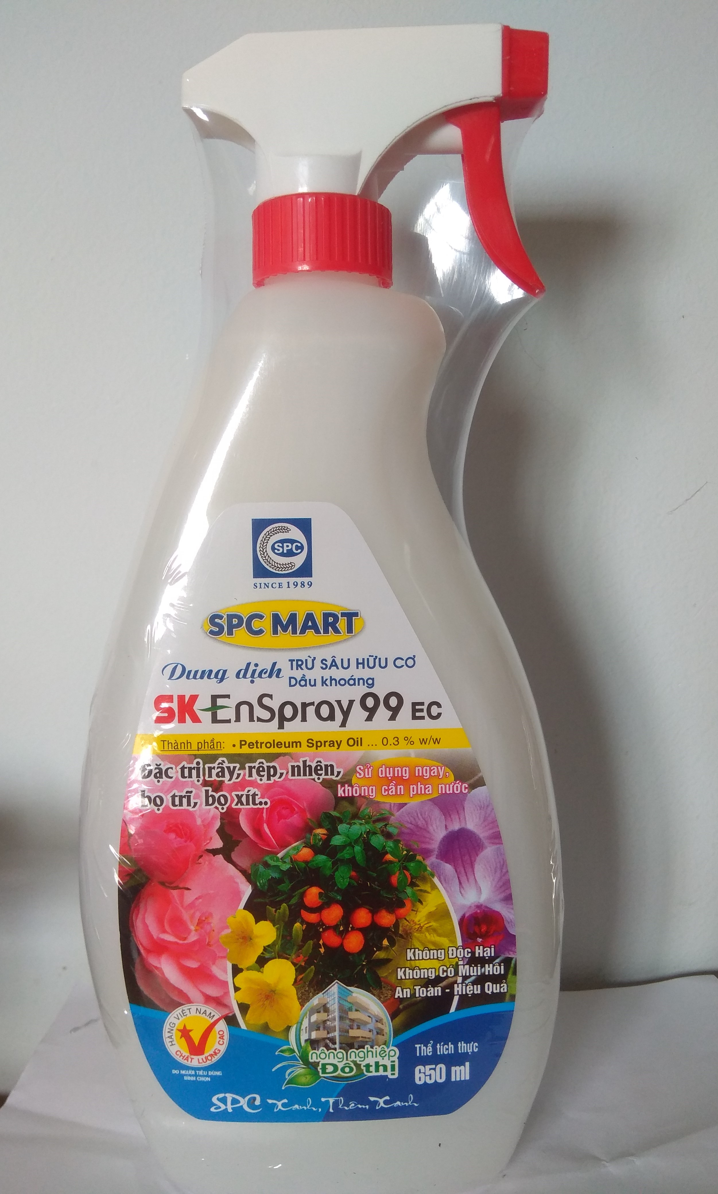Dầu khoáng SK Enspray 99 trừ bọ trĩ và nhện đỏ - chai XỊT 650ml