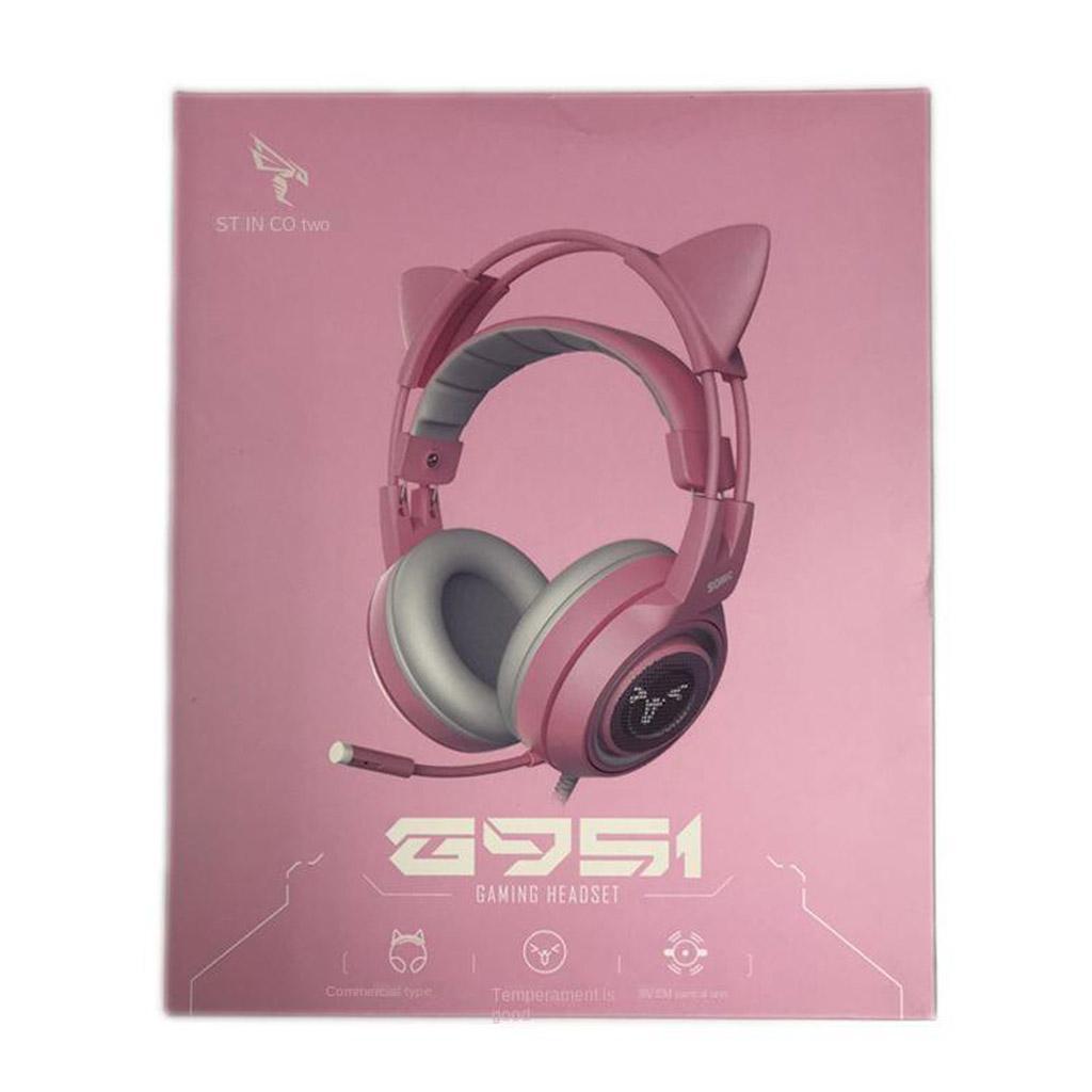 Headset 3.5mm Adjustable Headband Earphones Ear-Cup for Phone PC