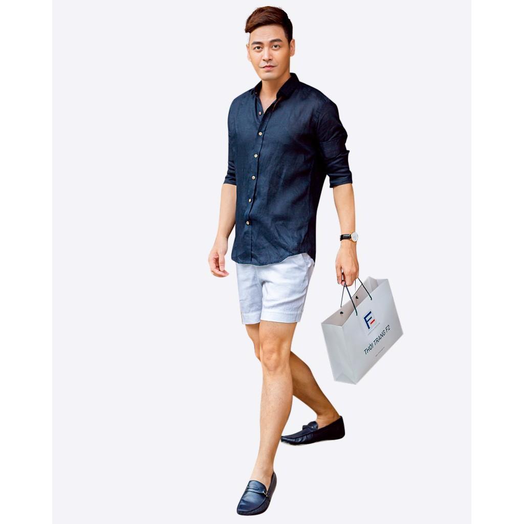 Áo Sơ Mi Nam Xanh Đen F2 Fashion & Freedom
