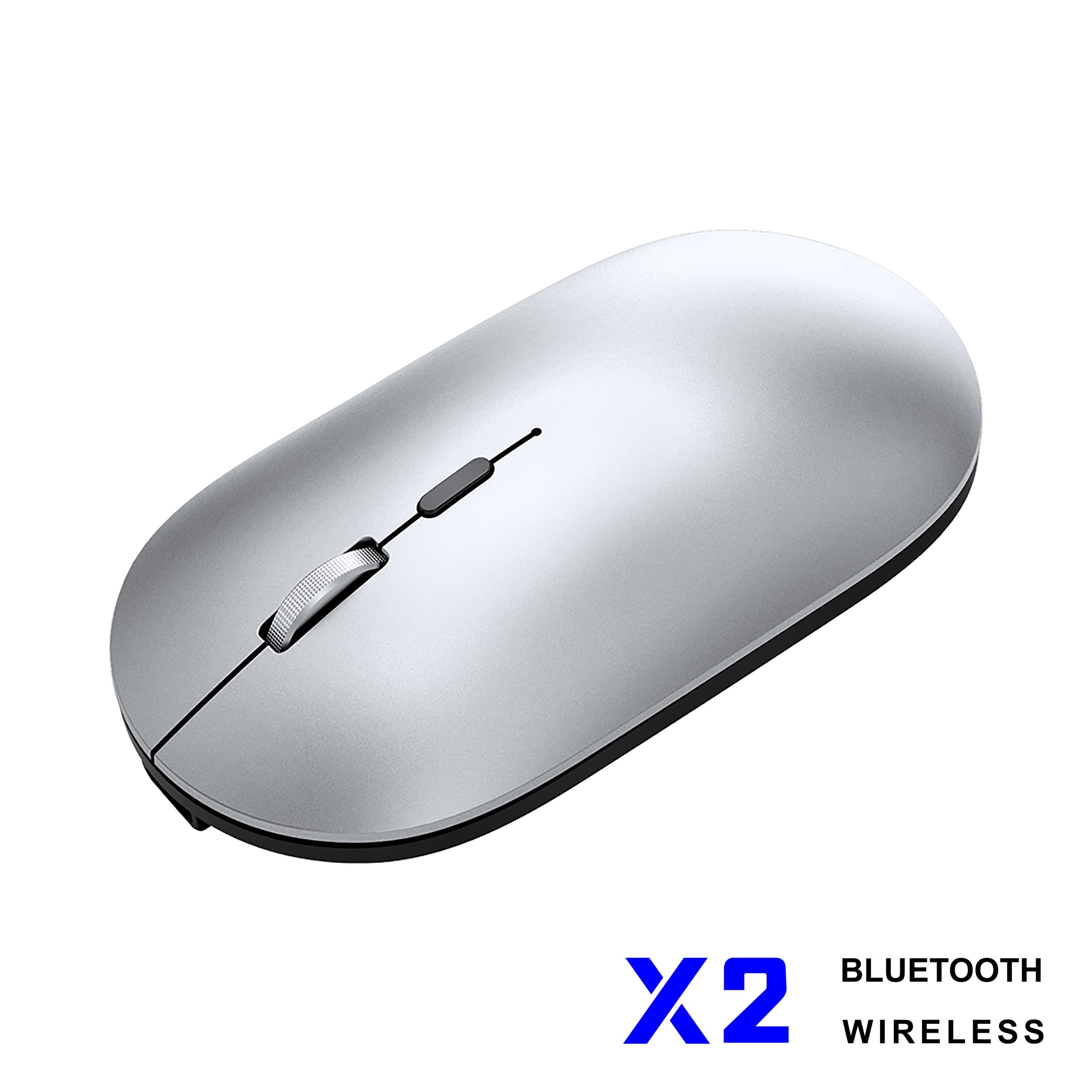 Chuột Không Dây Bluetooth X2 đa năng,kết nối Bluetooth hoặc Wireless 2.4G, tĩnh âm, hỗ trợ laptop, máy tính bảng, điện thoại - Hàng chính hãng