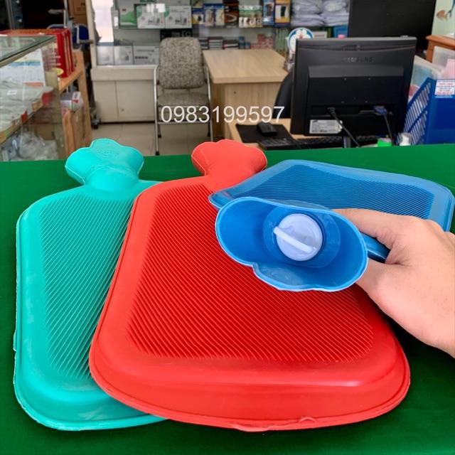 TÚI CHƯỜM NÓNG CAO SU 2 LÍT VAN KHÓA CHẮC CHẮN Ủ ẤM GIẢM ĐAU