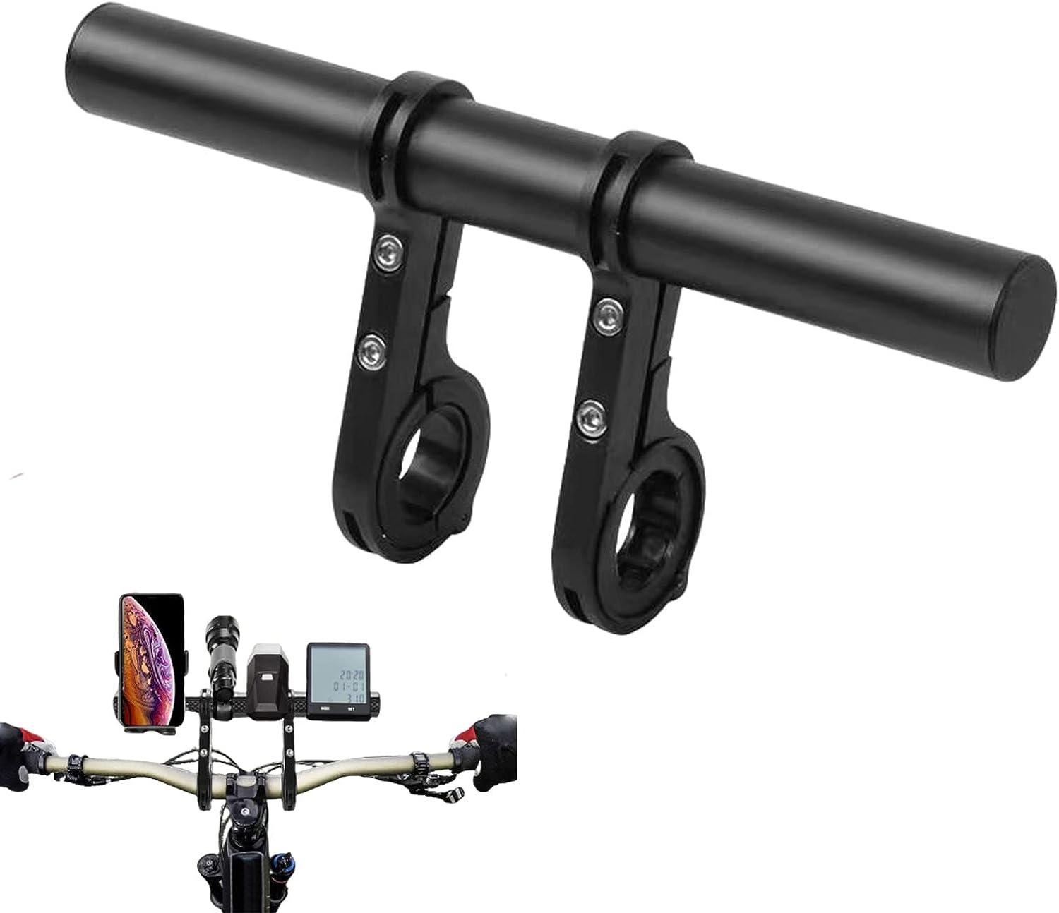 Mở rộng tay lái xe đạp, mở rộng gấp đôi tay lái xe đạp Aluminum, tay lái cho bộ đếm tốc độ GPS của đèn