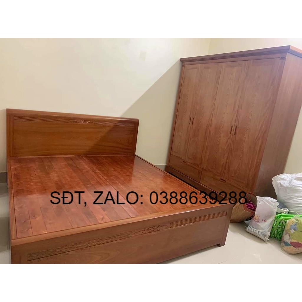 giường ngủ gỗ hương đá 1m6 1m8 2m2 giá thật