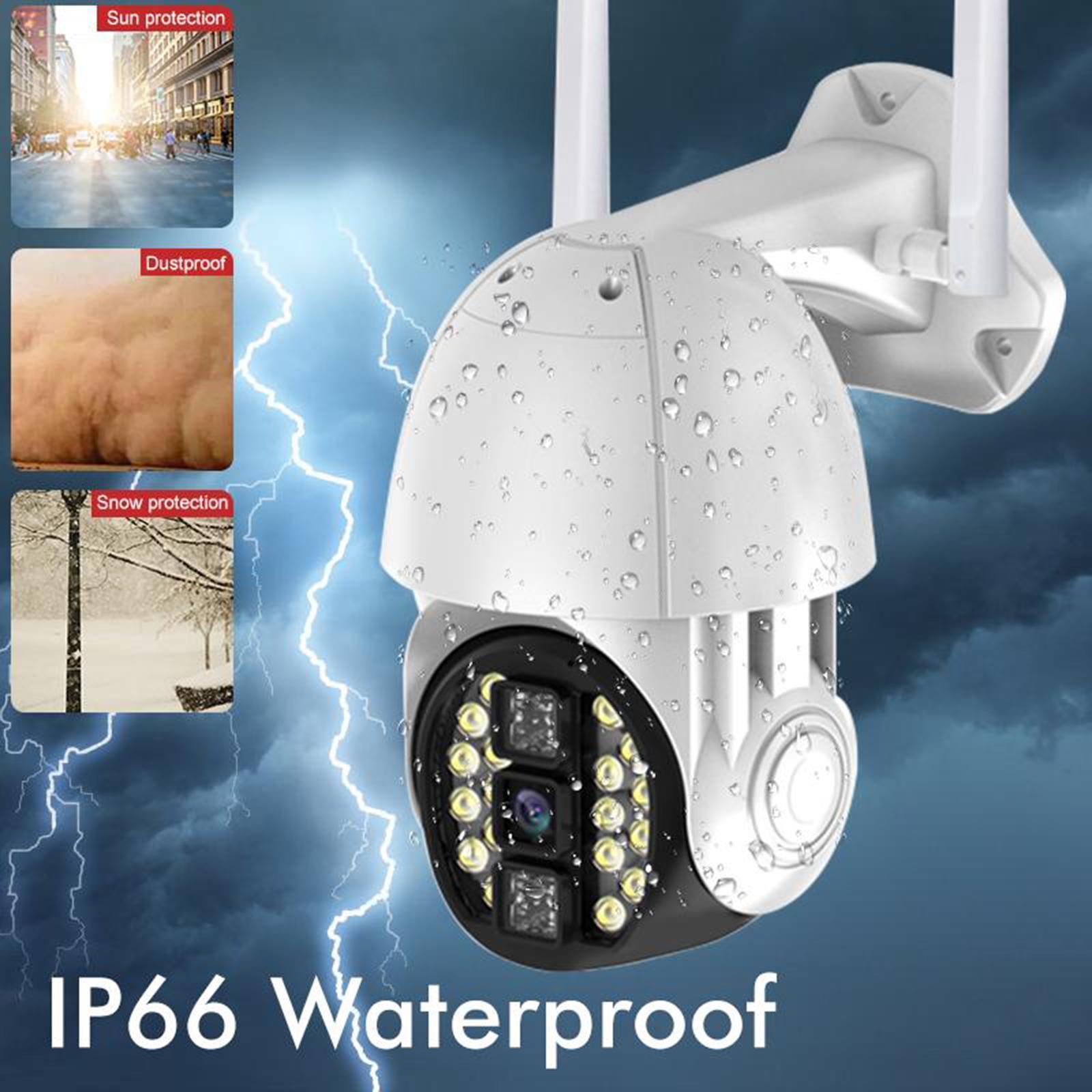 Surveillance WiFi Camera Pan Tilt 3MP Outdoor Wireless CCTV for Home Plug-US