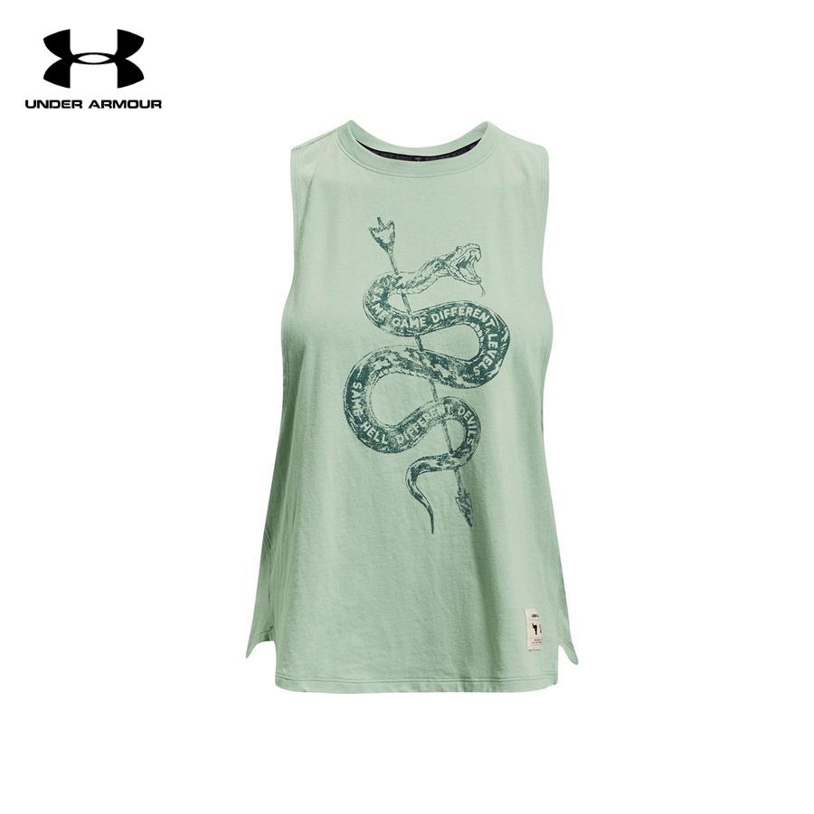 Áo ba lỗ thể thao nữ Under Armour Graphic Project Rock Same Game - 1361064-340