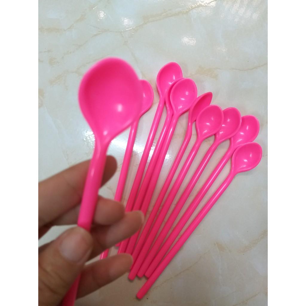 Combo 10 muỗng cafe nhựa cứng