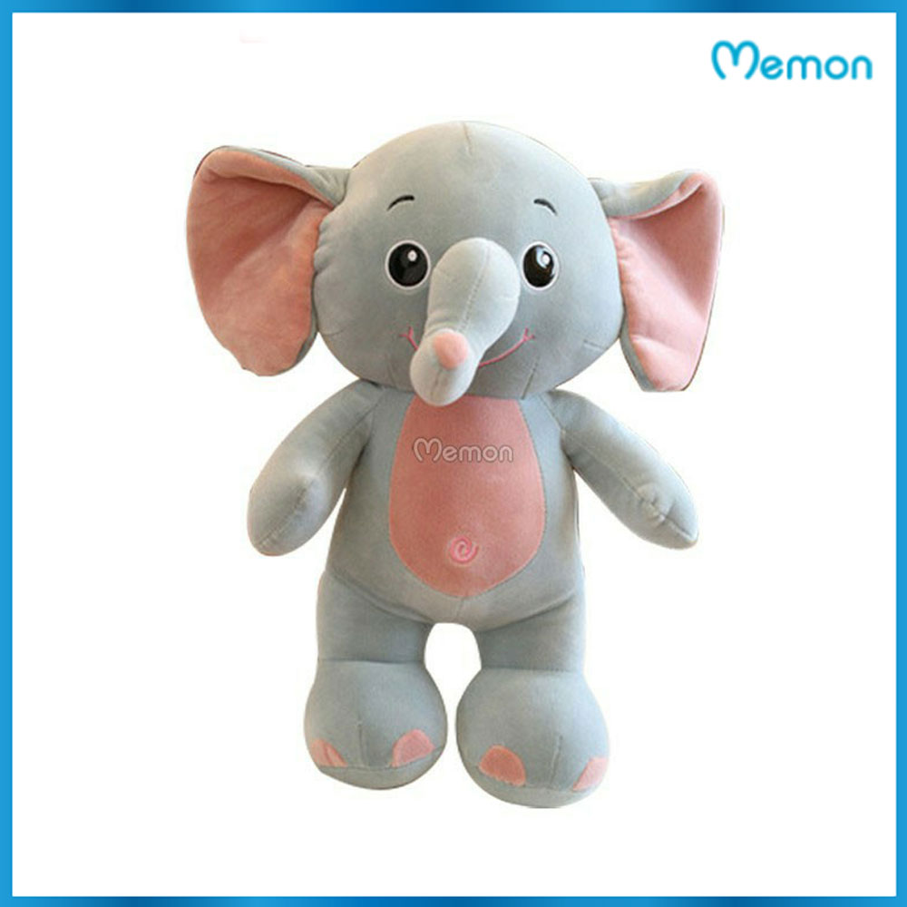 Gấu Bông Voi Đứng Cao Cấp - Hàng Chính Hãng Memon - Đồ Chơi Thú Nhồi Bông Voi Đứng, Chất Liệu Bông PP 3D Tinh Khiết, Đàn Hồi Đa Chiều, Nhung Mềm Mịn, Bền Đẹp, An Toàn Cho Người Sử Dụng