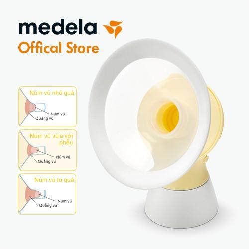 Phụ kiện máy hút sữa Medela, 1 phễu Flex size 21/24/27/30mm - Có vành silicon mềm, thiết kế hình oval đem lại sự thoải mái