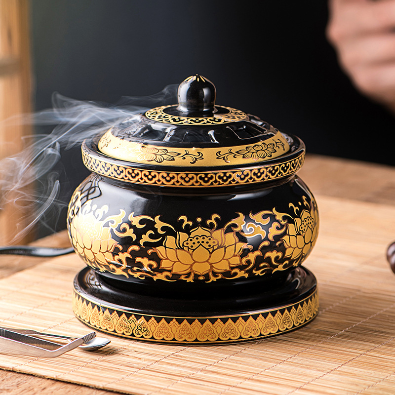 Lư Điện Xông Đốt Trầm Hương, Tinh Dầu Hẹn Giờ - Size Lớn