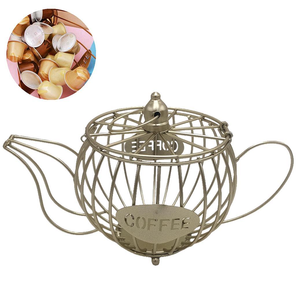 2x Kitchen Household Coffee Pod Organizer Capsule Fruits Storage Container