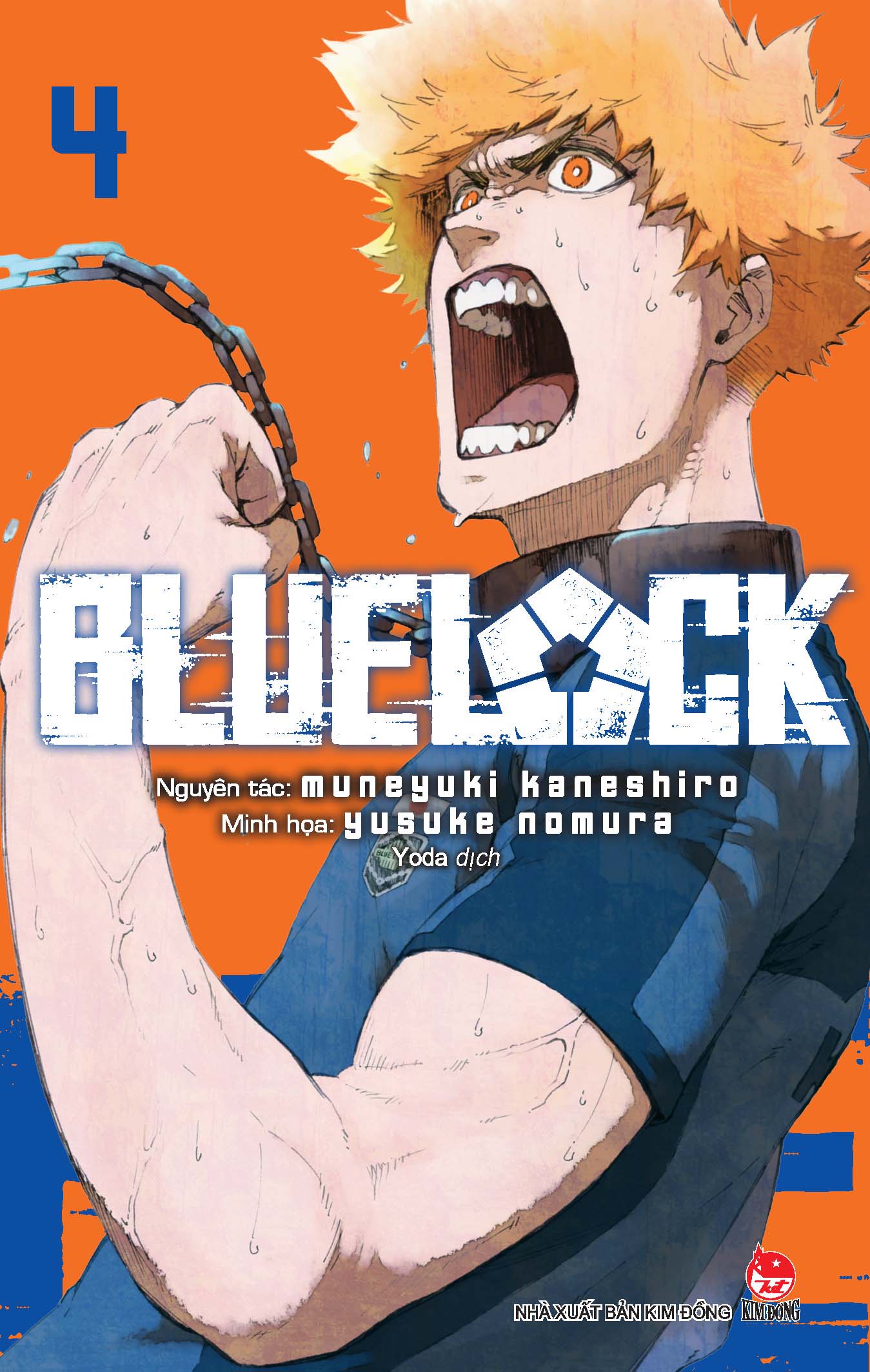 Truyện tranh BlueLock - Tập 4 - Tái bản 2023 không quà không màng co - NXB Kim Đồng - Blue Lock