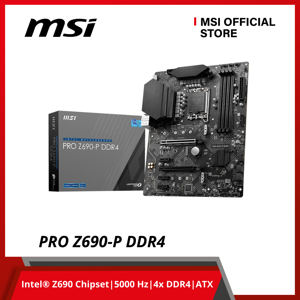 Mainboard MSI PRO Z690-P D4 (Intel Z690, Socket 1700, ATX, 4 khe RAM DDR4) - Hàng Chính Hãng