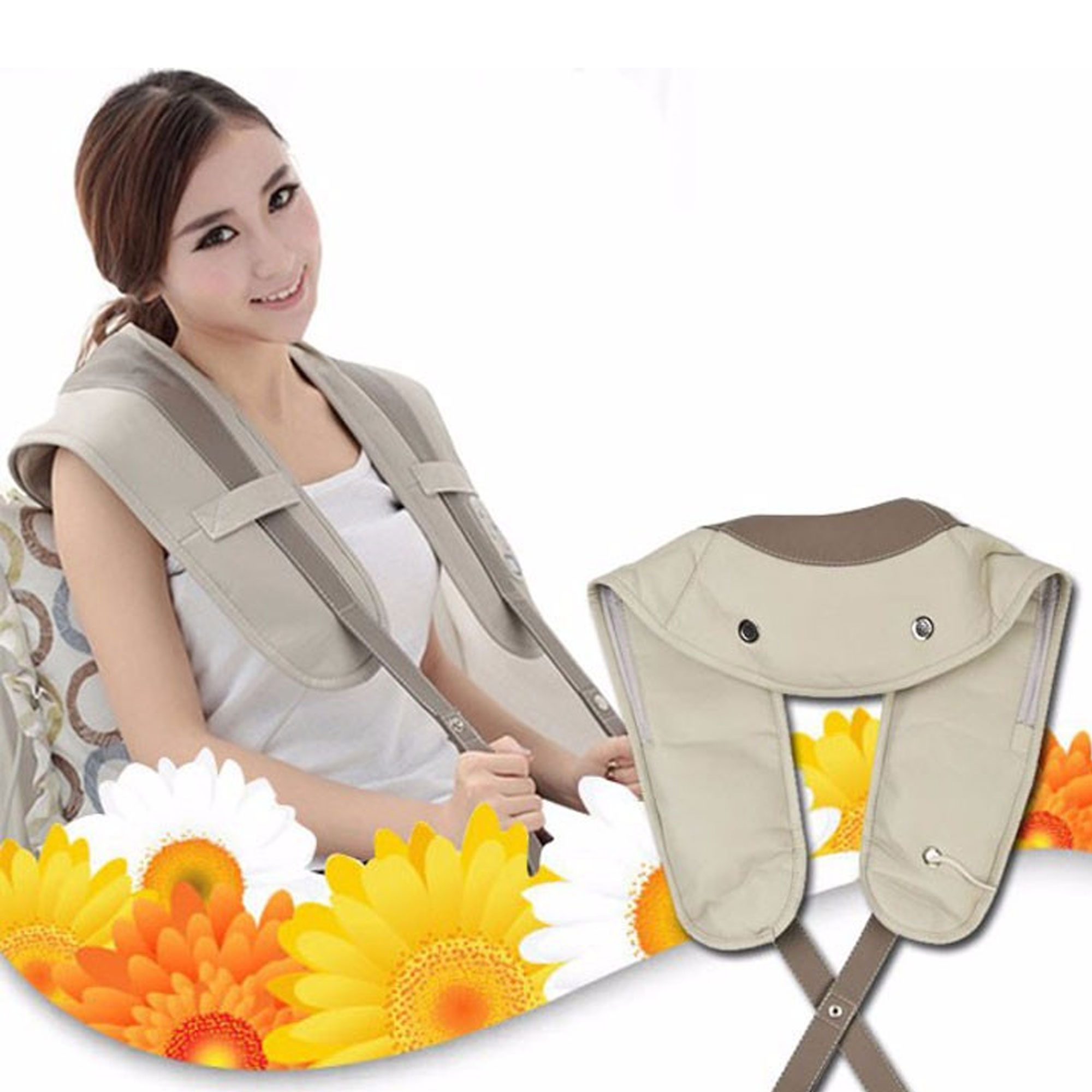 (Loại Tốt)  Đai Đeo - Máy Mát Xa Massage KhoNCC Hàng Chính Hãng - Điều Trị Lưng Vai Cổ Giải Tỏa Căng Thẳng Tôn Vinh Dáng Đẹp - KPD-MSLW808-651