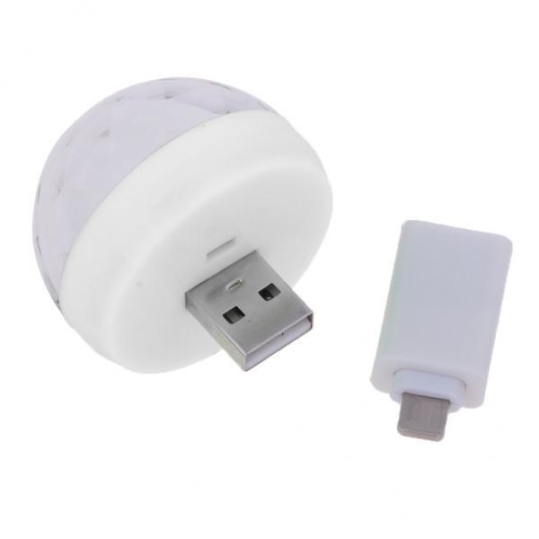 2xUSB Mini  for Home Party   DJ Lighting White