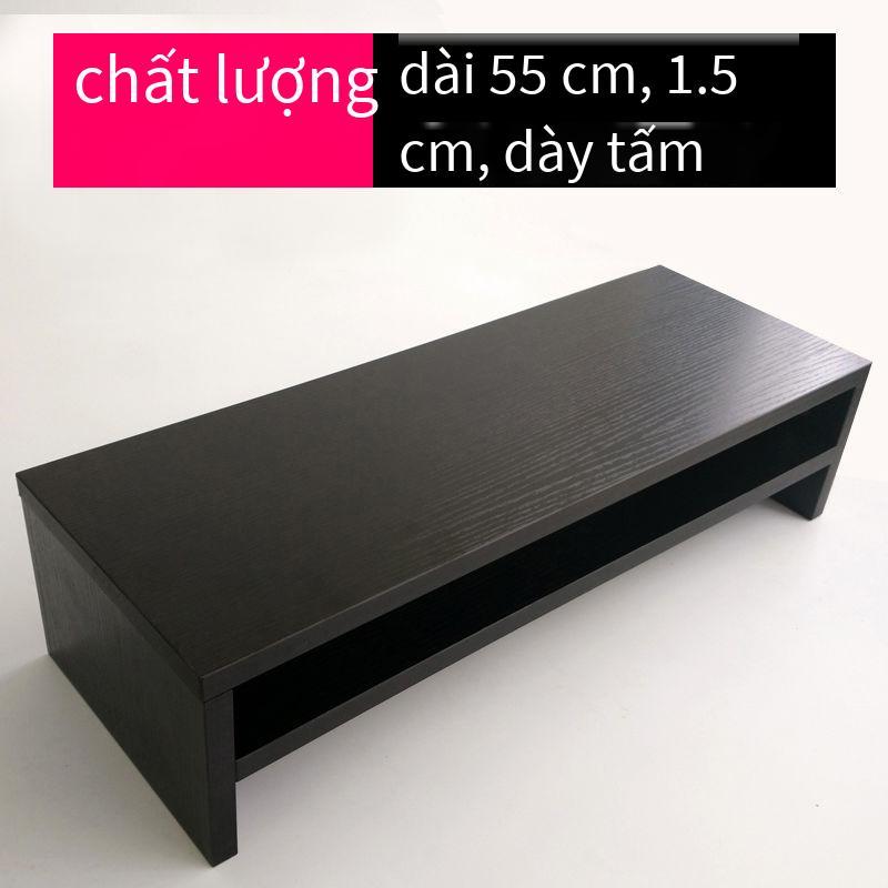 Máy tính thuận lợi nhất nâng cao màn hình bảo vệ cổ miếng đệm đế máy tính để bàn nâng ngăn lưu trữ bàn phím kéo dài kệ hai lớp