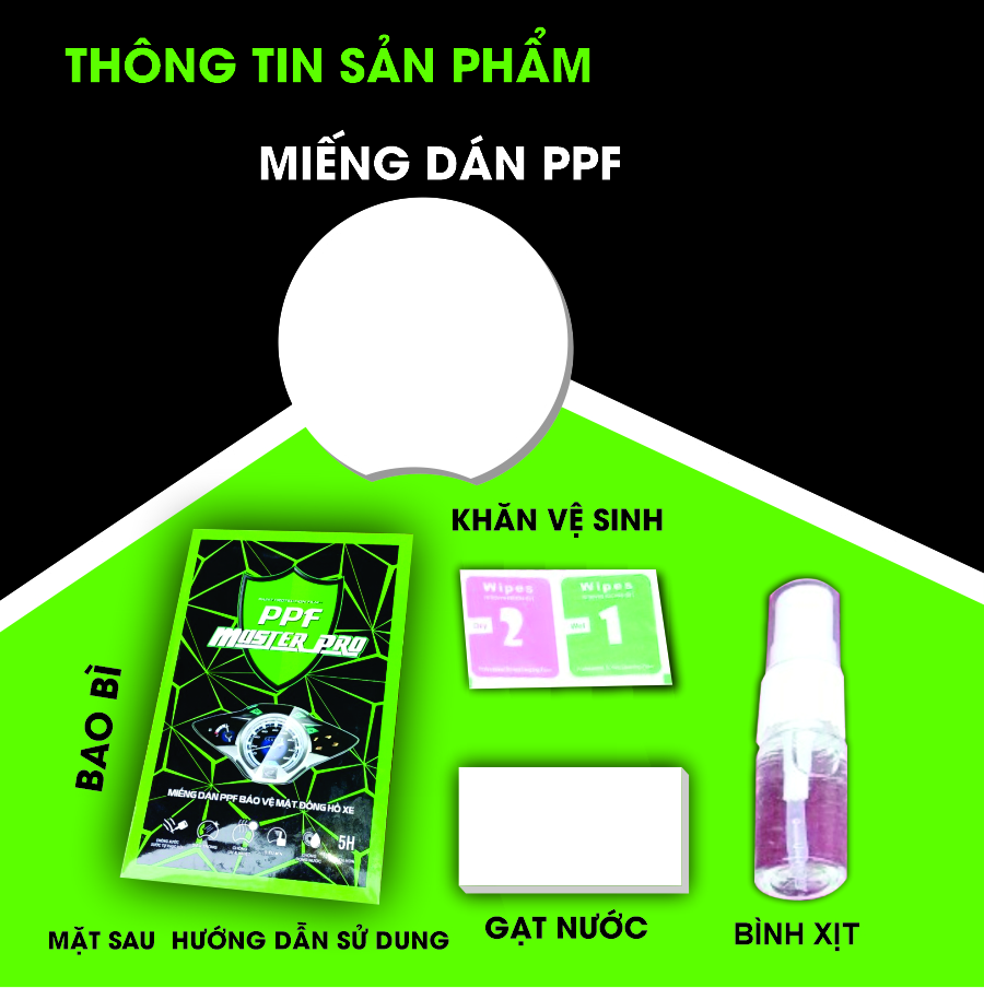 Miếng Dán PPF Bảo Vệ Mặt Đồng Hồ Xe Triumph Speed Twin | Chất Liệu Film PPF