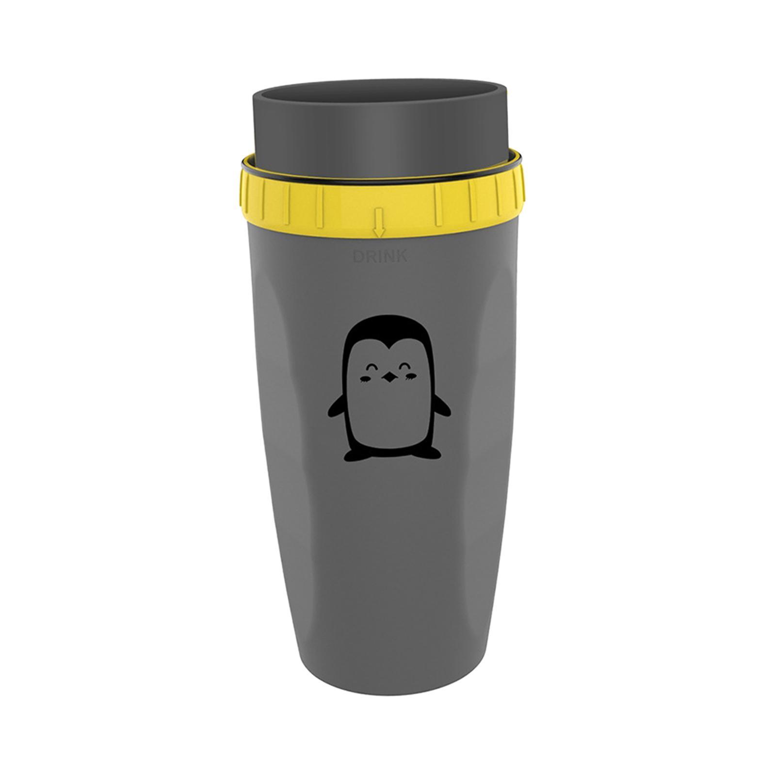 Coverless Portable with Stainless Steel Straw Insulated Coffee Cup