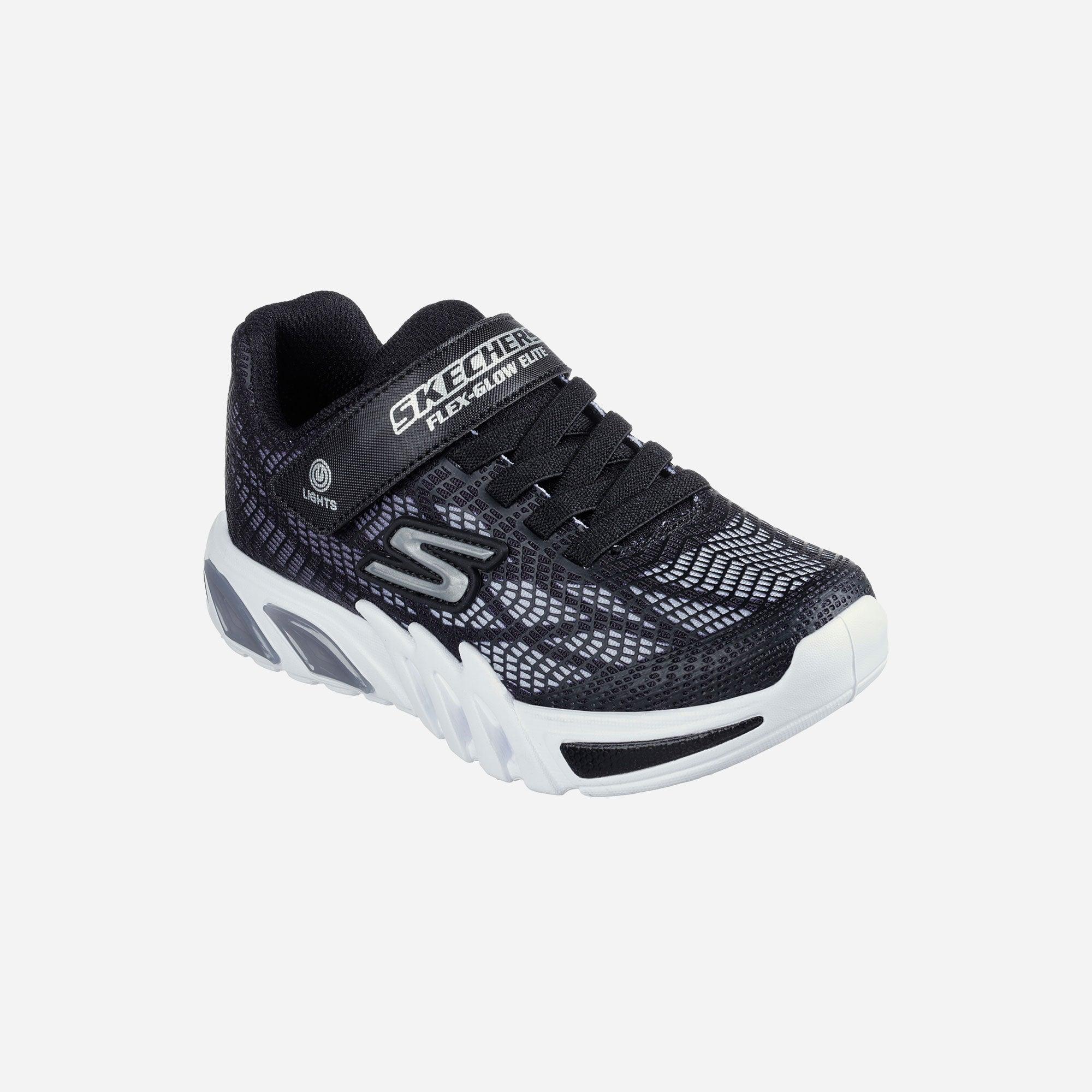 Giày sneaker bé trai Skechers Flex-Glow Elite - 400137L-BKSL