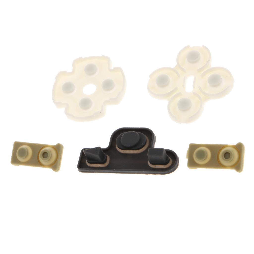 5x Controller Button Tool Kit Conductive Rubber Pad for Sony PS3 Video Game Console