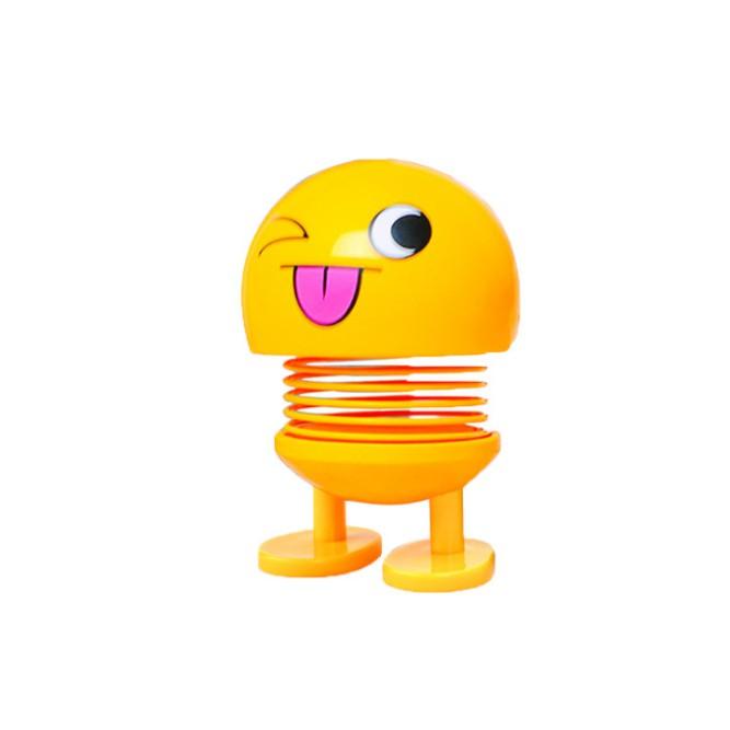 Emoji lò xo đồ chơi thú nhún lúc lắc màu vàng lò xò