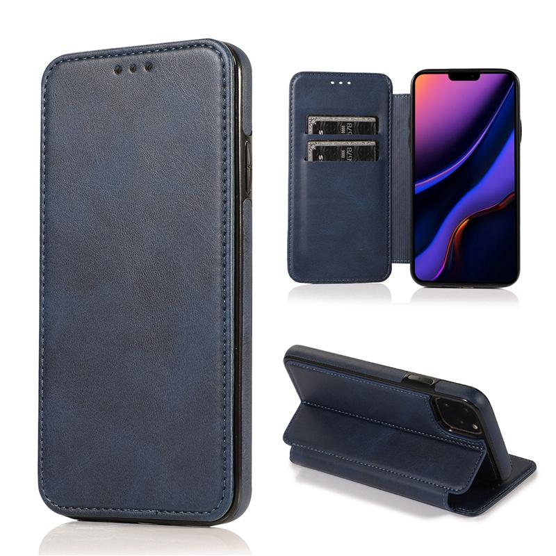 Ốp Lưng Da Nắp Gập Có Ngăn Đựng Thẻ Cho Iphone 11 Pro Xs Max Xr I8 I7 I6 Se2 Plus