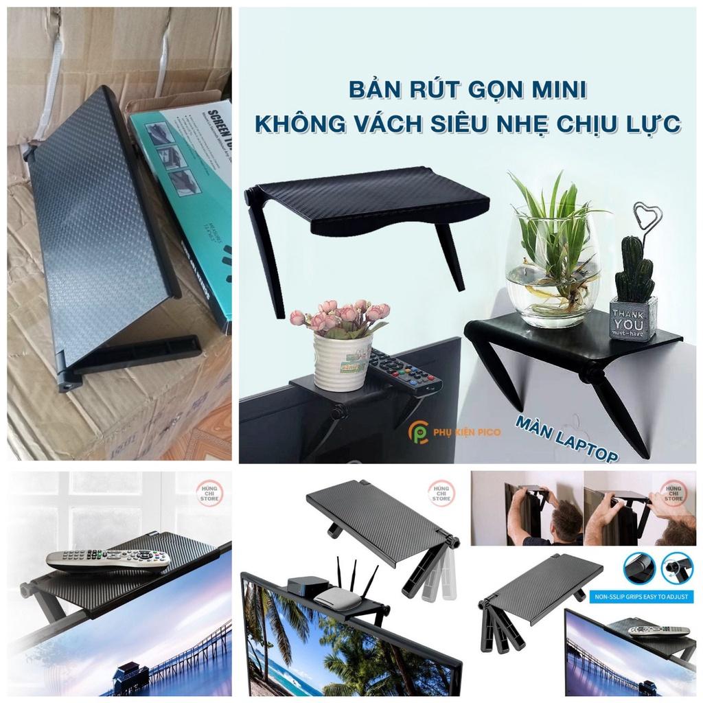 Kệ để đồ trên màn hình máy tính ,tivi đa năng gấp gọn nhựa ABS hàng dày loại tốt cao câp siêu tiện dụng