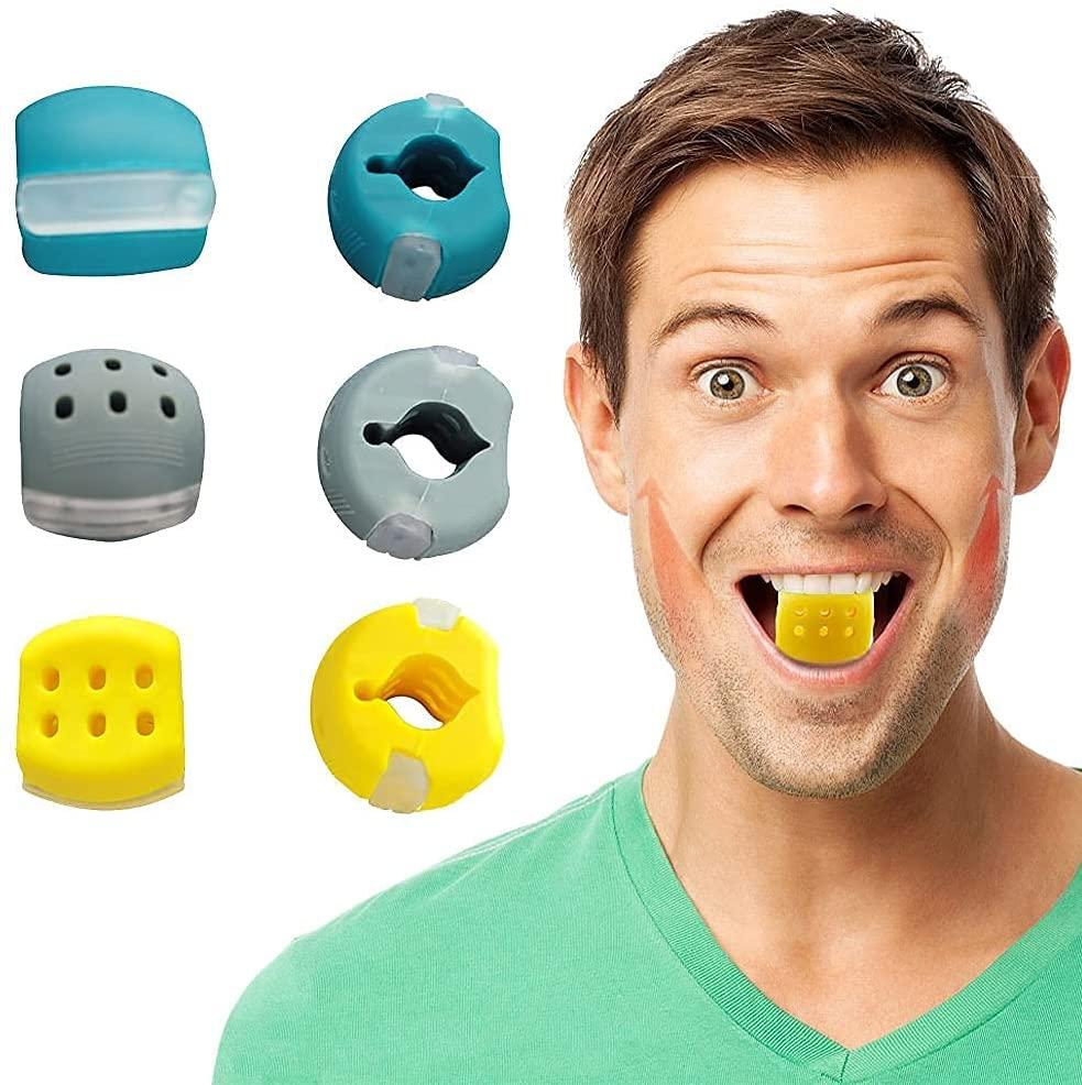 3 Huấn luyện viên Jawline, Jaw Bài tập huấn luyện Jaw Huấn luyện Kiefer Face Straffer Line Line Jawline Persentiser Face Kiefer Face Design Thiết bị để tăng cường và thắt chặt hàm