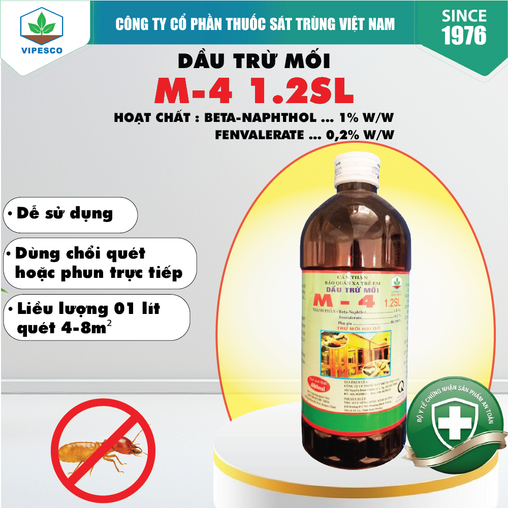 DẦU TRỪ MỐI - M4 1.2SL (480ml)