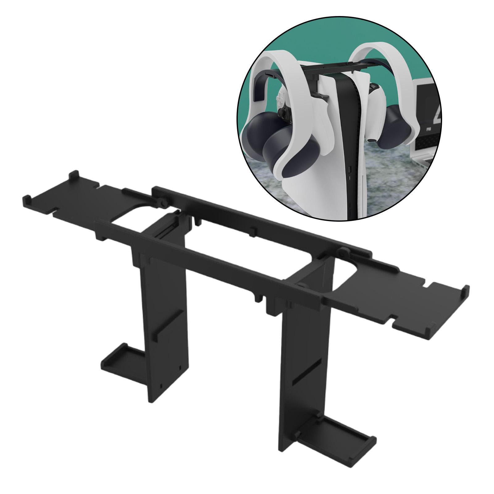 Universal Headphone Storage Bracket for Hanging Rods for PS5 Console And VR Processor