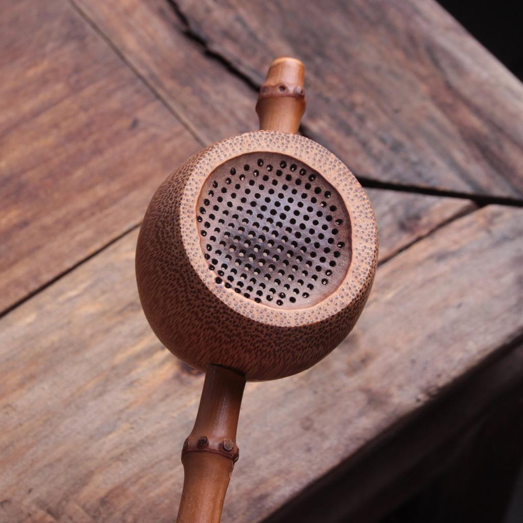 2x Bamboo Tea Strainer Infuser Tea Filter Punch