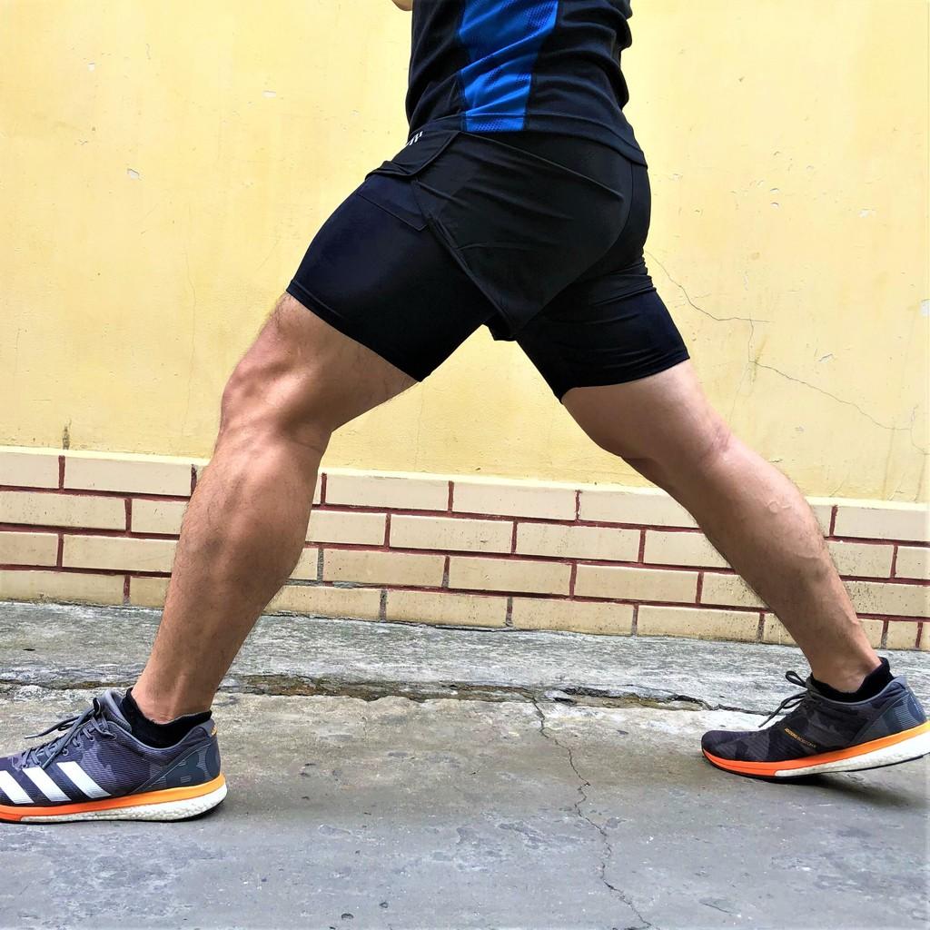 Quần ngắn 2 lớp - Never Back Down