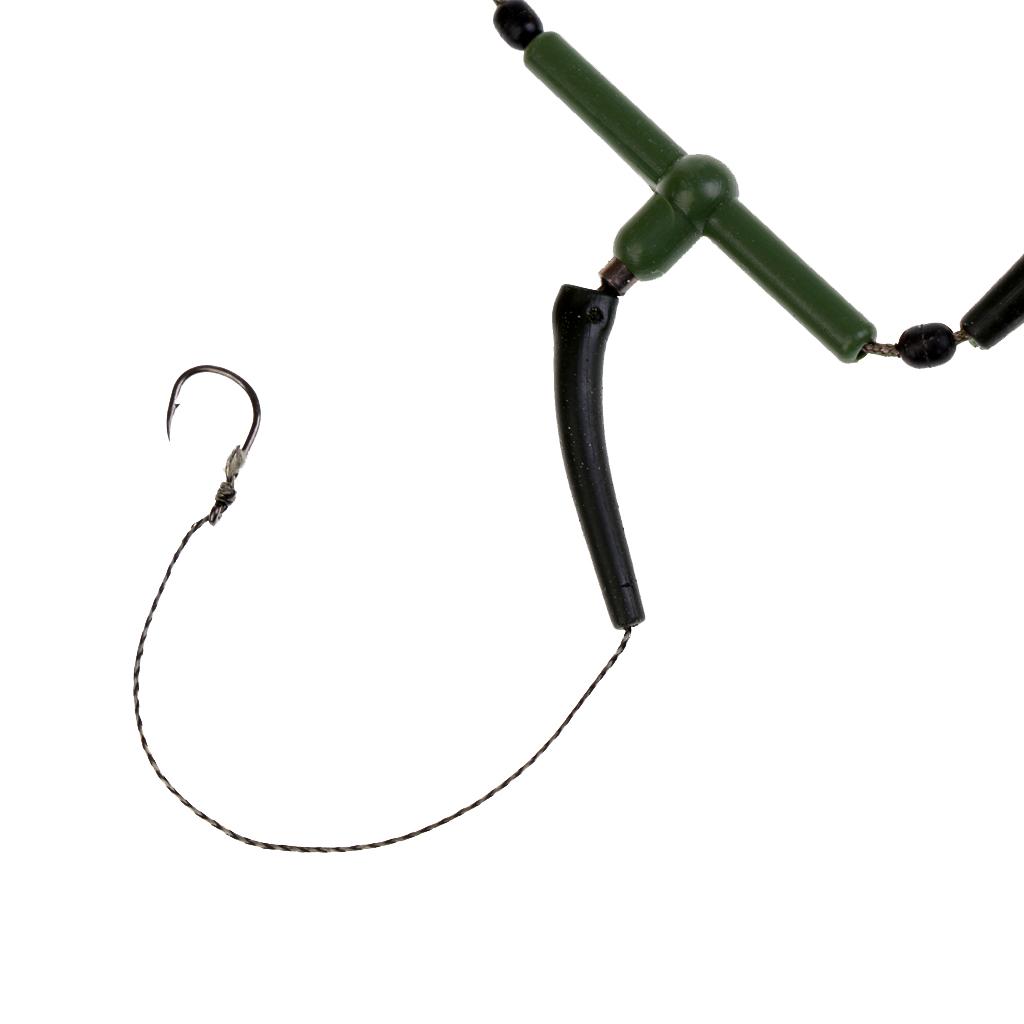 Carp Fishing Explosion Sting Hook with Sinker Lead Bait Feeder Holder