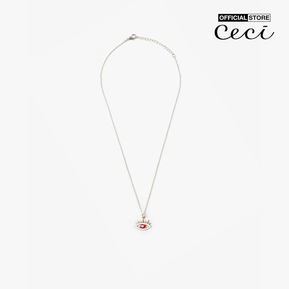 CECI - Dây chuyền nữ sợi mảnh phối hình mắt độc đáo CC4-01000203-08