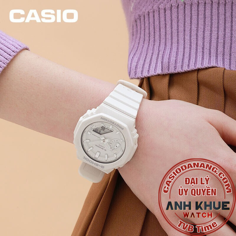 Đồng hồ nữ dây nhựa Casio G-Shock chính hãng Anh Khuê GMA-S2100-7ADR (42mm)