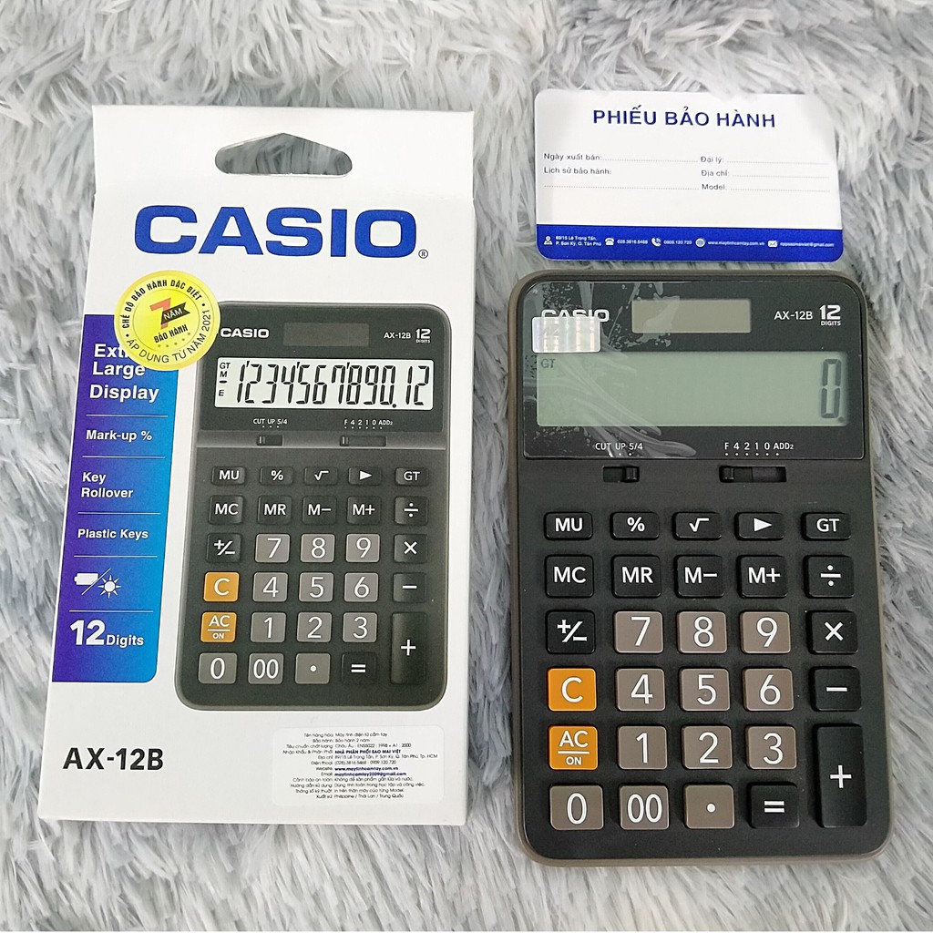 MÁY TÍNH CASIO AX-12B