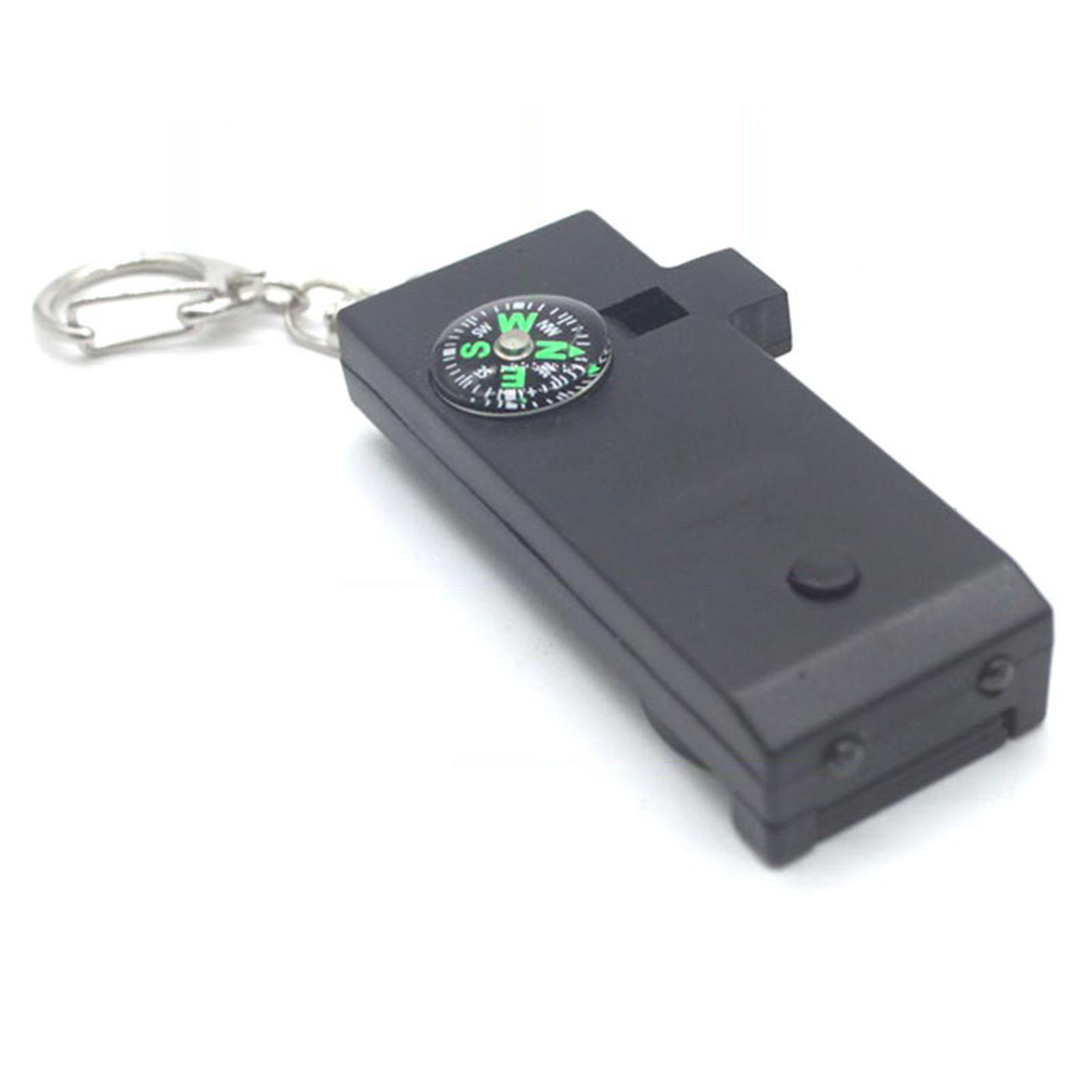Safety Outdoor Multifunctional Whistle LED Lamps for Emergency Backpacking
