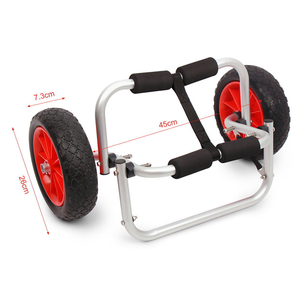 Xe đẩy thuyền Kayak có thể gập lại, tối ưu trọng lực, tải trọng 65kg
