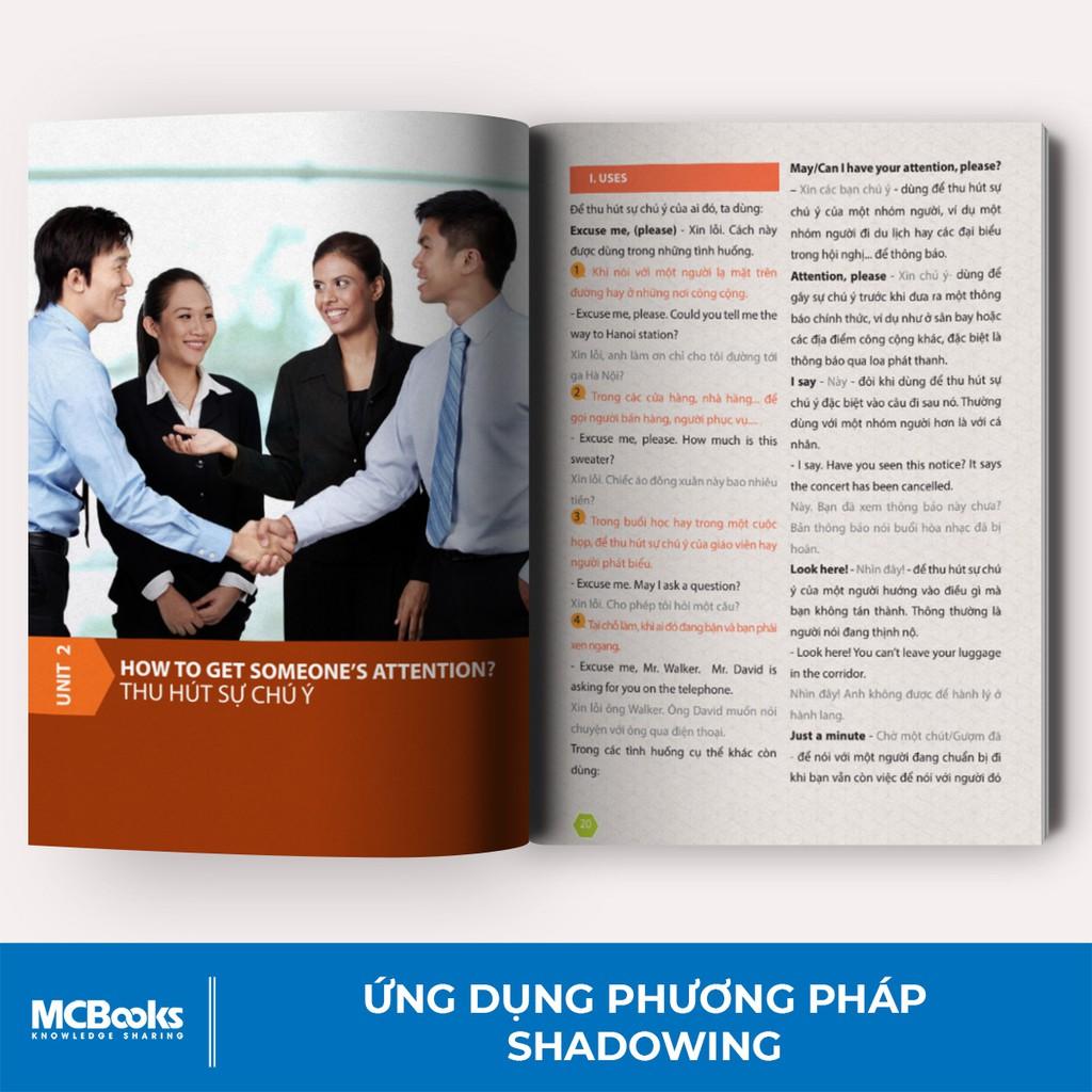 Sách - Phương Pháp Shadowing 33 Bài Giao Tiếp Tương Tác Trị Mất Gốc Tiếng Anh