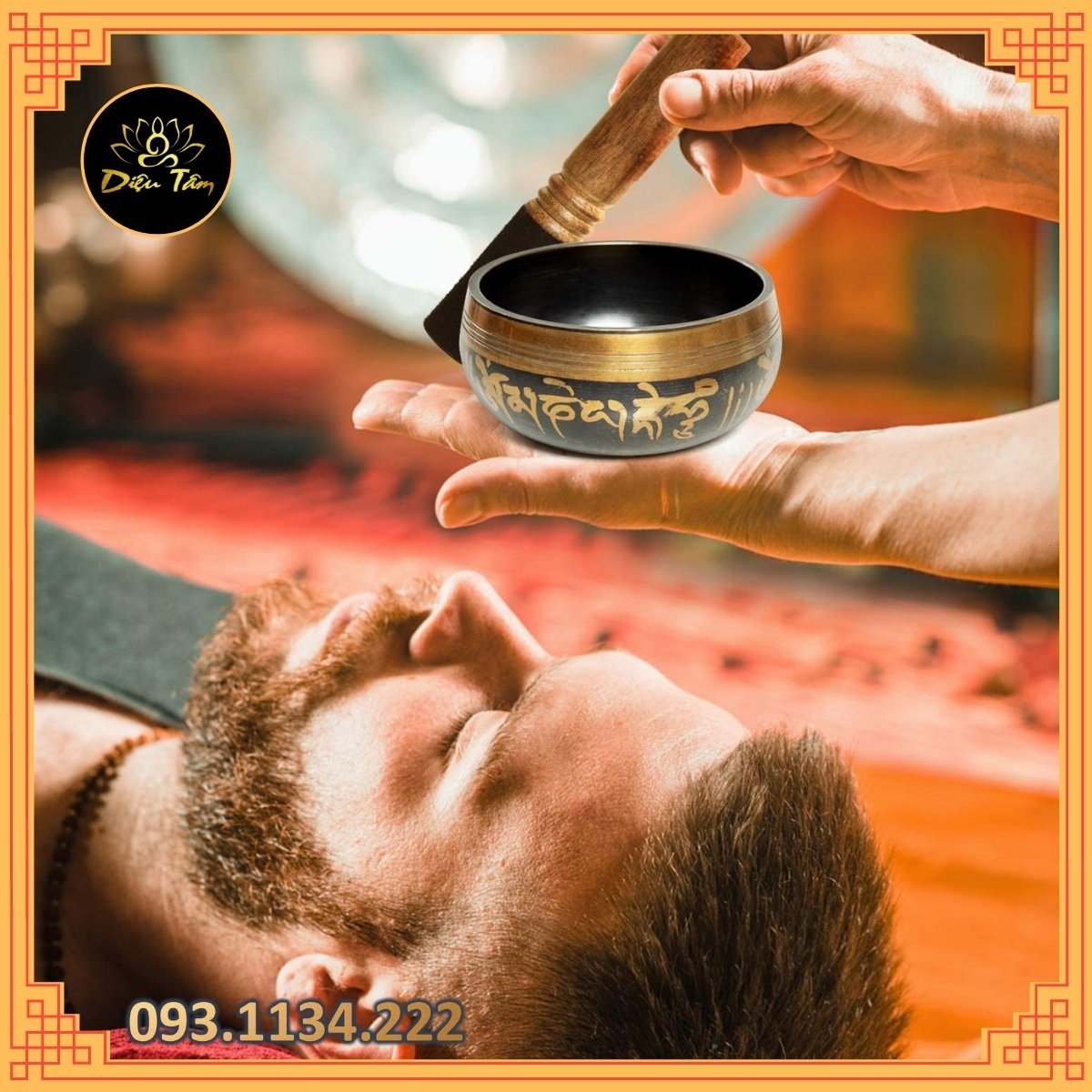 Chiêc bát tập Yoga, thiền 9,5cm